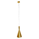 GLOBOSTAR® SHANGHAI 01546 Μοντέρνο Κρεμαστό Φωτιστικό Οροφής με Ντουί 1 x E27 AC 220-240V IP20 - Χρυσό - Μ18 x Π18 x Υ38.5cm