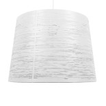 GloboStar® ACCADEMIA 01557 Μοντέρνο Industrial Κρεμαστό Φωτιστικό Οροφής Μονόφωτο 1 x E27 Μεταλλικό Λευκό Καμπάνα Φ35 x Υ25cm