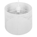 GloboStar® ACCADEMIA 01557 Μοντέρνο Industrial Κρεμαστό Φωτιστικό Οροφής Μονόφωτο 1 x E27 Μεταλλικό Λευκό Καμπάνα Φ35 x Υ25cm