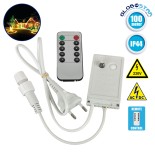 Ασύρματος Controller Αδιάβροχος IP44 AC/DC 230 Volt για έως 100 μέτρα Φωτοσωλήνα LED GloboStar 22639