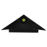 GloboStar® 96506 LED Φωτιστικό Τοίχου Απλίκα STEALTH Αρχιτεκτονικού Φωτισμού Μαύρο Αδιάβροχο IP65 10 Watt CREE 1200lm 60° 230V Ψυχρό Λευκό Μ17 x Π7.5 x Υ17cm