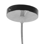 GloboStar® SASSO 01602 Boho Κρεμαστό Φωτιστικό Πλέγμα Μονόφωτο 1 x E27 IP20 Καφέ Ξύλο - Μ50 x Π50 x Y23cm
