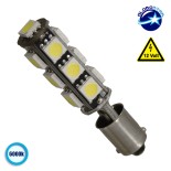 GloboStar® BA9S - T4W 72000  Λάμπα Αυτοκινήτου Can LED Can Bus με 13 SMD 5050 12 Volt 3.84W 312 lm 360° Ψυχρό Λευκό 6000K