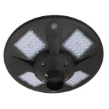 GLOBOSTAR® PARK 12112 Φωτιστικό Κεφαλής Post Top Πλατείας/Πάρκου/Κήπου με Ασύρματο Χειριστήριο LED 25W 2500lm 120° με Ενσωματωμένο Φωτοβολταϊκό Panel 6V 20W & Επαναφορτιζόμενη Μπαταρία Li-ion 3.2V 24000mAh με Αισθητήρα Κίνησης-Ημέρας-Νύχτας Αδιάβροχο IP65