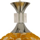 GLOBOSTAR® BOUQUET 01671 Μοντέρνο Κρεμαστό Φωτιστικό Οροφής με Ντουί 3 x E27 AC 220-240V IP20 - Χρυσό & Διάφανο - Μ64 x Π18 x Υ24cm
