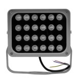 GLOBOSTAR® FLOOD-XENA 05026 Προβολέας Σποτ Wall Washer LED 24W 2400lm 10° AC 220-240V Αδιάβροχο IP67 Μπλε - Γκρι Ανθρακί - Μ18 x Π13.5 x Υ18cm - 3 Χρόνια Εγγύηση