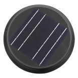 GLOBOSTAR® VEGGIE 12115 Φωτιστικό Κολωνάκι Κήπου LED 10W 500lm 120° με Ενσωματωμένο Φωτοβολταϊκό Panel 6V 2W & Επαναφορτιζόμενη Μπαταρία Li-ion 3.2V 6000mAh με Αισθητήρα Κίνησης-Ημέρας-Νύχτας Αδιάβροχο IP65 Ψυχρό Λευκό 6000K - Μαύρο - Μ26.5 x Π26.5 x Υ60c