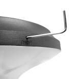 GLOBOSTAR® VEGGIE 12115 Φωτιστικό Κολωνάκι Κήπου LED 10W 500lm 120° με Ενσωματωμένο Φωτοβολταϊκό Panel 6V 2W & Επαναφορτιζόμενη Μπαταρία Li-ion 3.2V 6000mAh με Αισθητήρα Κίνησης-Ημέρας-Νύχτας Αδιάβροχο IP65 Ψυχρό Λευκό 6000K - Μαύρο - Μ26.5 x Π26.5 x Υ60c