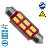 Σωληνωτός LED Extreme Truck Series Can-Bus 3ης Γενιάς 42mm 4.5w 24V Ψυχρό Λευκό 6000k GloboStar 81344