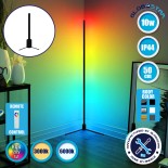 Μοντέρνο Minimal Επιτραπέζιο Μαύρο Φωτιστικό 50cm LED 10 Watt με Ασύρματο Χειριστήριο 2.4G RF & Dimmer RGBW+WW Πολύχρωμο - Ψυχρό - Ημέρας - Θερμό GloboStar ALIEN Design GLOBO-50-9