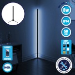 Μοντέρνο Minimal Επιτραπέζιο Μαύρο Φωτιστικό 50cm LED 8 Watt με Ασύρματο Χειριστήριο RF & Dimmer Ψυχρό Λευκό 6000k GloboStar ALIEN Design GLOBO-50-1