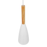 GLOBOSTAR® DILLON 00876 Μοντέρνο Κρεμαστό Φωτιστικό Οροφής με Ντουί 1 x E27 AC 220-240V IP20 - Λευκό - Μ11 x Π11 x Υ36cm