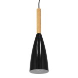 GLOBOSTAR® DILLON 00877 Μοντέρνο Κρεμαστό Φωτιστικό Οροφής με Ντουί 1 x E27 AC 220-240V IP20 - Μαύρο - Μ11 x Π11 x Υ36cm