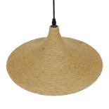 GLOBOSTAR® SHANGHAI ROPE 00917 Boho Κρεμαστό Φωτιστικό Οροφής με Ντουί 1 x E27 AC 220-240V IP20 - Μπεζ - Μ37 x Π37 x Υ20cm