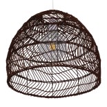 GLOBOSTAR® MALIBU 00970 Boho Κρεμαστό Φωτιστικό Οροφής με Ντουί 1 x E27 AC 220-240V IP20 - Καφέ - Μ40 x Π40 x Υ35cm