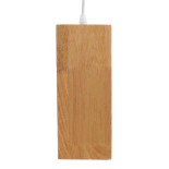 GLOBOSTAR® ELISE 01428 Μοντέρνο Κρεμαστό Φωτιστικό Οροφής με Ντουί 1 x E27 AC 220-240V IP20 - Μπεζ & Λευκό - Μ8 x Π8 x Υ23cm
