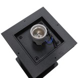 GLOBOSTAR® PALASO 12143 Φωτιστικό Κολωνάκι Κήπου με Ντουί 1 x E27 90° AC 220-240V Αδιάβροχο IP65 - Γκρι Ανθρακί - Μ15 x Π15 x Υ58cm