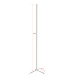 Μοντέρνο Minimal Επιδαπέδιο Μαύρο Φωτιστικό 250cm LED 40 Watt με Ασύρματο Χειριστήριο RF & Dimmer Ψυχρό Λευκό 6000k GloboStar ALIEN Design GLOBO-250-1