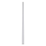 GloboStar® SURFACE-PROFILE 70809-2M Προφίλ Αλουμινίου - Βάση & Ψύκτρα Ταινίας LED με Λευκό Γαλακτερό Κάλυμμα - Επιφανειακή Χρήση - Πατητό Κάλυμμα - Ασημί - 2 Μέτρα - Πακέτο 5 Τεμαχίων - Μ200 x Π2.4 x Υ1.1cm