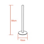 Μοντέρνο Minimal Επιτραπέζιο Μαύρο Φωτιστικό 50cm LED 8 Watt με Ασύρματο Χειριστήριο RF & Dimmer Θερμό Λευκό 3000k GloboStar ALIEN Design GLOBO-50-3