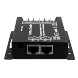 GLOBOSTAR® RGBCONTROLLER 73410 Dimmer / Controller με RF Ασύρματο Χειριστήριο με 3 x 8A 192W Κανάλια DC 12-24V 24A 576W Max IP20 - RF2.4Ghz SYNC - Μ9 x Π9 x Υ2.5cm - 2 Χρόνια Εγγύηση