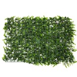 GloboStar® 78421 Artificial - Συνθετικό Τεχνητό Διακοσμητικό Πάνελ Φυλλωσιάς - Κάθετος Κήπος Καυκάσιο Πυξάρι - Απτένια Πράσινο Μ60 x Υ40 x Π8cm