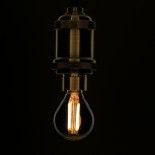 GloboStar® 99063 Λάμπα E14 G45 Γλομπάκι LED FILAMENT 4W 400 lm 320° AC 85-265V Edison Retro με Φιμέ Γυαλί Θερμό Λευκό 2700 K Dimmable