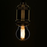 GloboStar® 99065 Λάμπα E27 G45 Γλομπάκι LED LONG FILAMENT 6W 600 lm 320° AC 85-265V Edison Retro με Φιμέ Γυαλί Θερμό Λευκό 2700 K Dimmable