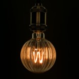 GloboStar® 99162 Λάμπα E27 W90 Watermelon LED FILAMENT 6W 560 lm 320° AC 85-265V Edison Retro με Μελί Γυαλί Ultra Θερμό Λευκό 2200 K Dimmable