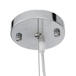 GloboStar® MALIBU 00967 Boho Κρεμαστό Φωτιστικό Καμπάνα Μονόφωτο 1 x E27 IP20 Καφέ Ξύλο - Μ100 x Π100 x Y86cm