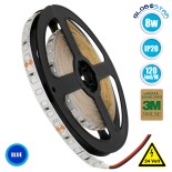 GloboStar® 70236 Ταινία LED SMD 2835 5m 8W/m 120LED/m 1208lm/m 120° DC 24V IP20 Μπλε - 5 Χρόνια Εγγύηση