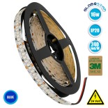 GloboStar® 70246 Ταινία LED SMD 2835 5m 16W/m 240LED/m 1920lm/m 120° DC 24V IP20 Μπλε - 5 Χρόνια Εγγύηση