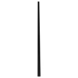 GloboStar® SURFACE-PROFILE 70810-1M Προφίλ Αλουμινίου - Βάση & Ψύκτρα Ταινίας LED με Μαύρο Φιμέ Κάλυμμα - Επιφανειακή Χρήση - Πατητό Κάλυμμα - Μαύρο - 1 Μέτρο - Μ100 x Π2.4 x Υ1.1cm