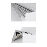 GloboStar® STAIR-PROFILE 70823-2M Προφίλ Αλουμινίου - Βάση & Ψύκτρα Ταινίας LED με Λευκό Γαλακτερό Κάλυμμα - Χρήση σε Σκαλοπάτια - Πατητό Κάλυμμα - Ασημί - 2 Μέτρα - Μ200 x Π6 x Υ2.1cm