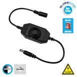 GloboStar® 73306 LED Dimmer με Ροοστάτη & Διακόπτη On/Off Μαύρο DC 12-24V Max 120W
