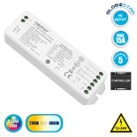 GloboStar® 73422 LS2 Mi-BOXER DC RF 2.4Ghz 5 in 1 Dimmer High Speed Controller / Dimmer 5 Καναλιών DC 12-24V 5 x 3A 72W - Max 15A 360W - IP20 RGBW+WW Μ13 x Π5 x Υ2.5cm - 5 Years Warranty