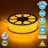 GloboStar® 70503 Slim Ταινία Μονής Σειράς Epistar LED SMD 2835 1m 12W/m 96LED/m 1572lm/m 120° DC 230V Αδιάβροχη IP68 Ultra Θερμό Λευκό 2200K Dimmable