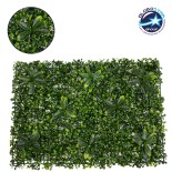 GloboStar® 78410 Artificial - Συνθετικό Τεχνητό Διακοσμητικό Πάνελ Φυλλωσιάς - Κάθετος Κήπος Πυξάρι - Ιαπωνική Δάφνη Πράσινο Μ60 x Υ40 x Π7cm