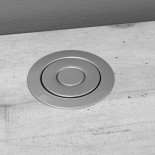 GloboStar® 79631 Χωνευτό Πτυσσόμενο Πολύμπριζο με 4 Πρίζες Ασφαλείας EU Σούκο AC 230V Max 4000W & 2 Εξόδους USB DC 5V Max 3A 18W & Ενσωματωμένο Διακόπτη Οn/Off
