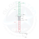 GloboStar® 79632 Χωνευτό Πτυσσόμενο Πολύμπριζο με 5 Πρίζες Ασφαλείας EU Σούκο AC 230V Max 5000W & 2 Εξόδους USB DC 5V Max 3A 18W & Ενσωματωμένο Διακόπτη Οn/Off