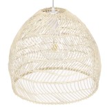 GLOBOSTAR® MALIBU 00968 Boho Κρεμαστό Φωτιστικό Οροφής με Ντουί 1 x E27 AC 220-240V IP20 - Μπεζ - Μ40 x Π40 x Υ35cm