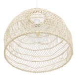 GLOBOSTAR® MALIBU 00968 Boho Κρεμαστό Φωτιστικό Οροφής με Ντουί 1 x E27 AC 220-240V IP20 - Μπεζ - Μ40 x Π40 x Υ35cm