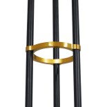 GLOBOSTAR® VELVET 00994 Μοντέρνο Κρεμαστό Φωτιστικό Οροφής με Ντουί 6 x G9 AC 220-240V IP20 - Μαύρο & Χρυσό - Μ80 x Π80 x Υ85cm