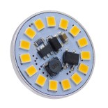 GLOBOSTAR® G4BACK 76109 Λάμπα G4 LED 3W 300lm 120° DC 12-24V IP20 Θερμό Λευκό 2700K Dimmable - Sanan SMD Chip - Back Pin - Μ2.9 x Π2.9 x Υ0.8cm - 2 Χρόνια Εγγύηση