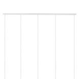 DIY Ροζέτα Φωτιστικού Λευκή Ορθογώνια 1500x50mm με 5 Τρύπες GloboStar 90827