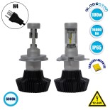GloboStar® 81663 H4 LED HID KIT Βασικού Φωτισμού 3rd Generation Can Bus Extreme Version Luxeon Zes Chip 100 Watt 16000 Lumens DC 12-24 Volt 6000k