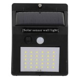 GloboStar® 71501 Αυτόνομο Ηλιακό Φωτιστικό LED SMD 8W 800lm με Ενσωματωμένη Μπαταρία 1200mAh - Φωτοβολταϊκό Πάνελ με Αισθητήρα Ημέρας-Νύχτας και PIR Αισθητήρα Κίνησης Αδιάβροχο IP65 Ψυχρό Λευκό 6000K