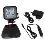 GloboStar® 79036 Φορητός Επαναφορτιζόμενος Προβολέας Εργασίας LED CREE XML2-T6 Chip 25W 2500lm με 3 Modes & με Καλώδιο Φόρτισης για Αυτοκίνητο & Πρίζας Αδιάβροχος IP54 Ψυχρό Λευκό 6000K