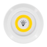 GloboStar® 79045 Φωτιστικά Νυκτός Μπαταρίας LED COB 6W 600lm με Timer & Ασύρματο Χειριστήριο RF - ΣΕΤ 3 Τεμαχίων Θερμό Λευκό 3000K