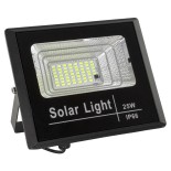 GloboStar® HERMES 71554 Αυτόνομος Ηλιακός Προβολέας LED SMD 25W 2000lm με Ενσωματωμένη Μπαταρία 3000mAh - Φωτοβολταϊκό Πάνελ με Αισθητήρα Ημέρας-Νύχτας και Ασύρματο Χειριστήριο RF 2.4Ghz Αδιάβροχος IP66 Ψυχρό Λευκό 6000K - 3 Χρόνια Εγγύηση
